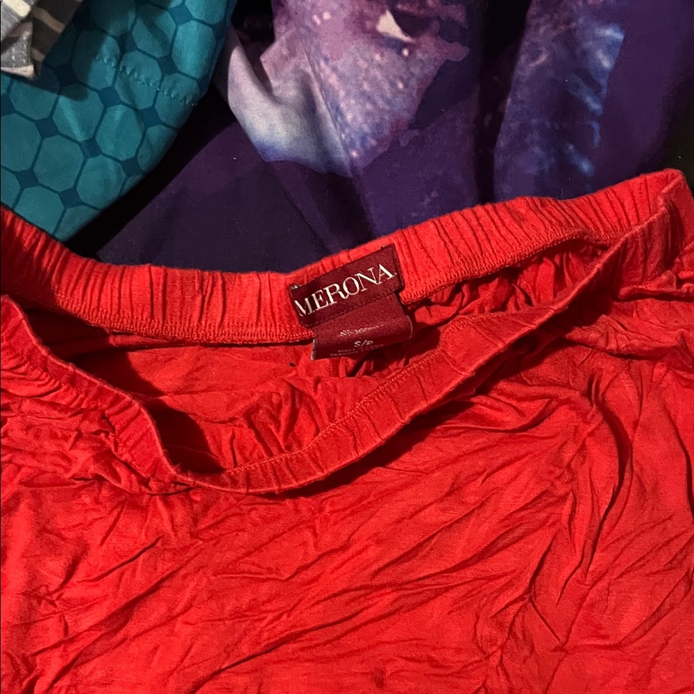 Merona Women's Vibrant Red Pajama Top